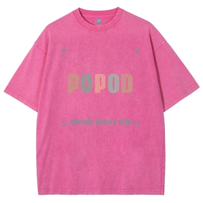 15 Colors Unisex Fit Vintage T-shirt Pure Cotton Round Neck Short-sleeved Tee Retro Style Super Soft Texture | 250g & 15-colour | PP0691