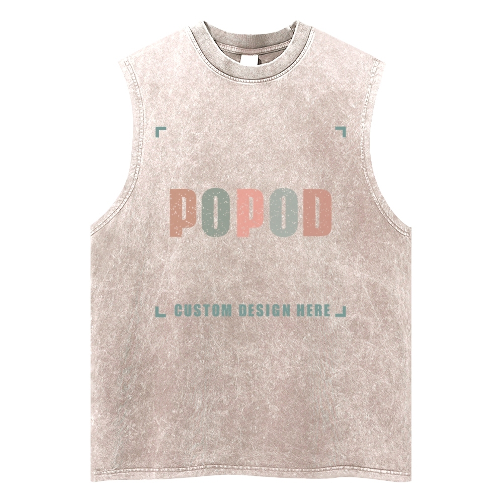 5 Colors Unisex Fit Classic Washed Vests Super Soft Texture | 250g & 5