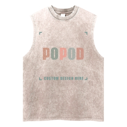 5 Colors Unisex Fit Classic Washed Vests Super Soft Texture | 250g & 5-colour | PP3765