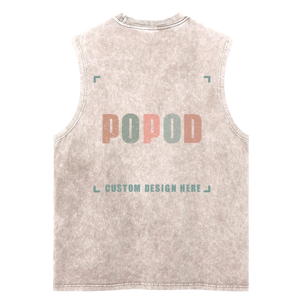 5 Colors Unisex Fit Classic Washed Vests Super Soft Texture | 250g & 5-colour | PP3765
