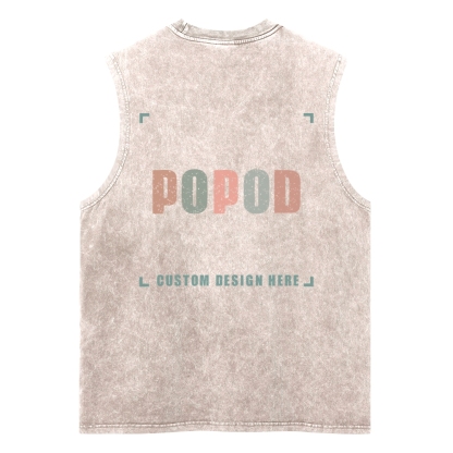 5 Colors Unisex Fit Classic Washed Vests Super Soft Texture | 250g & 5-colour | PP3765