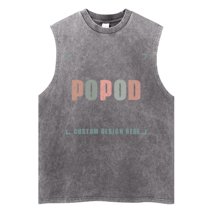 5 Colors Unisex Fit Classic Washed Vests Super Soft Texture | 250g & 5-colour | PP3765