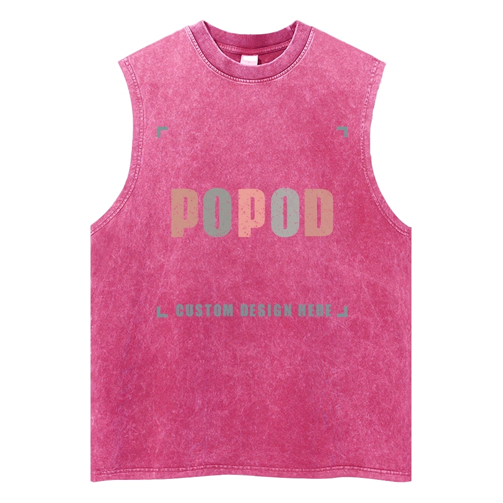 5 Colors Unisex Fit Classic Washed Vests Super Soft Texture | 250g & 5-colour | PP3765