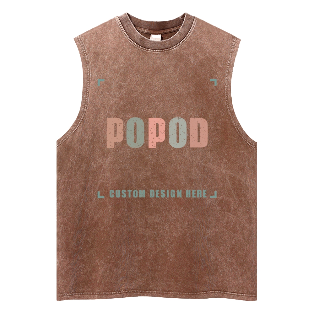 5 Colors Unisex Fit Classic Washed Vests Super Soft Texture | 250g & 5-colour | PP3765