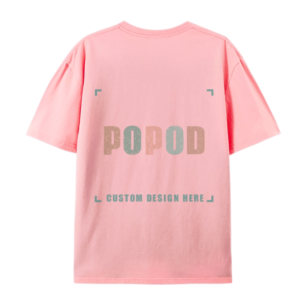 18 Colors Unisex Fit Classic Pure Cotton T-shirt Round Neck Short-sleeved Tee Super Soft Texture | 220g & 18-colour | PP0209