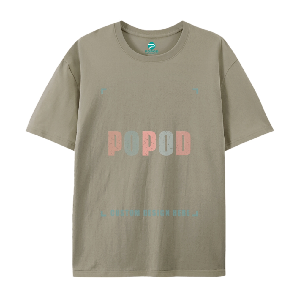 18 Colors Unisex Fit Classic Pure Cotton T-shirt Round Neck Short-slee