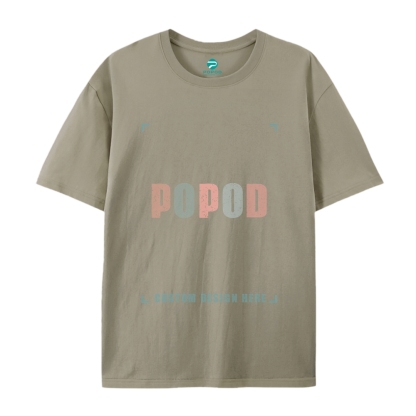 18 Colors Unisex Fit Classic Pure Cotton T-shirt Round Neck Short-sleeved Tee Super Soft Texture | 220g & 18-colour | PP0209