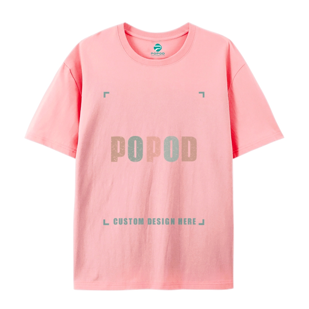 18 Colors Unisex Fit Classic Pure Cotton T-shirt Round Neck Short-slee