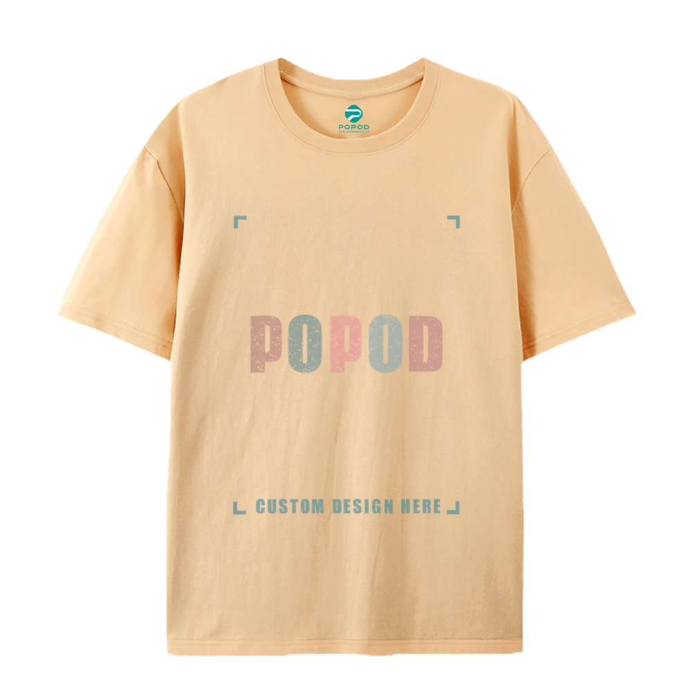 18 Colors Unisex Fit Classic Pure Cotton T-shirt Round Neck Short-slee
