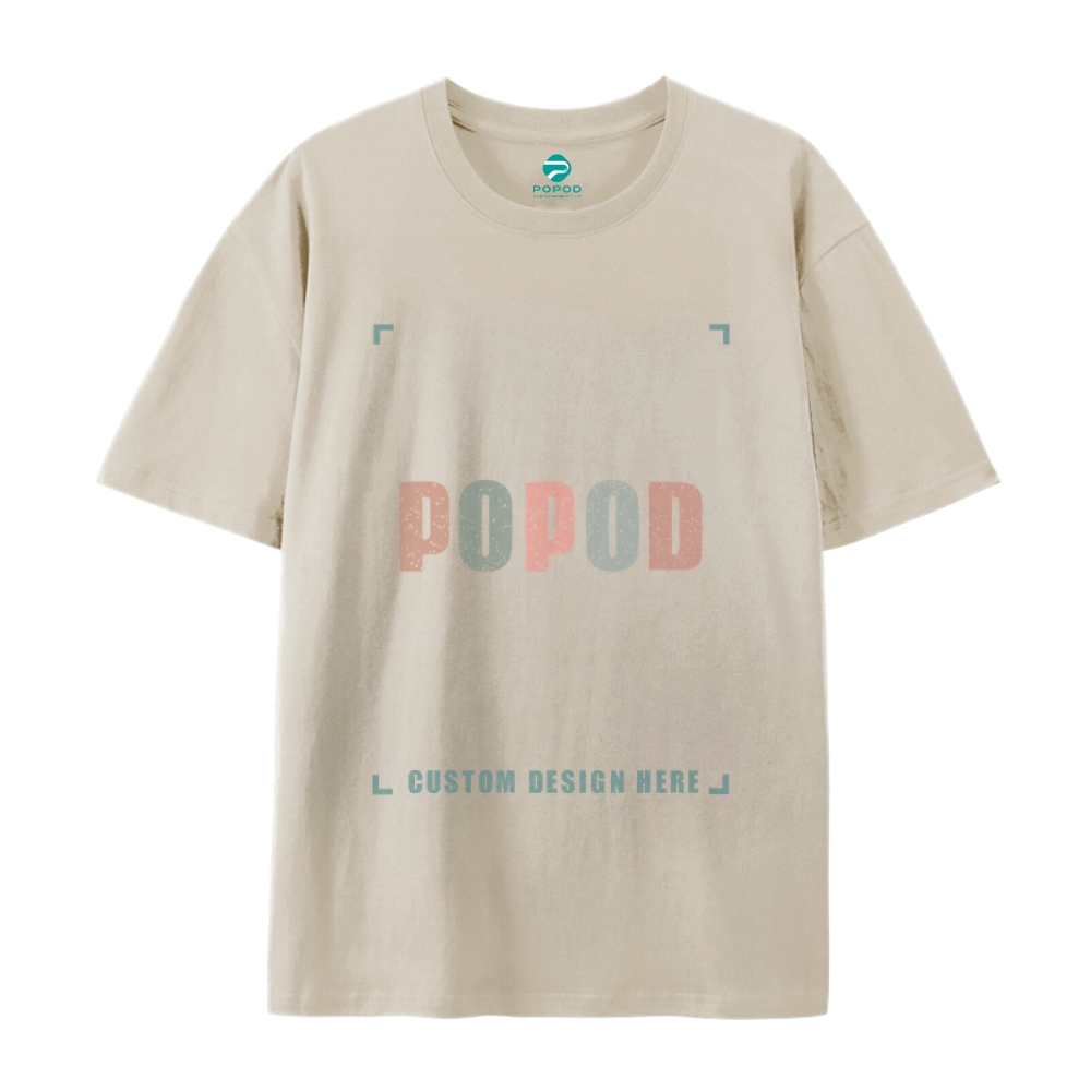 18 Colors Unisex Fit Classic Pure Cotton T-shirt Round Neck Short-slee