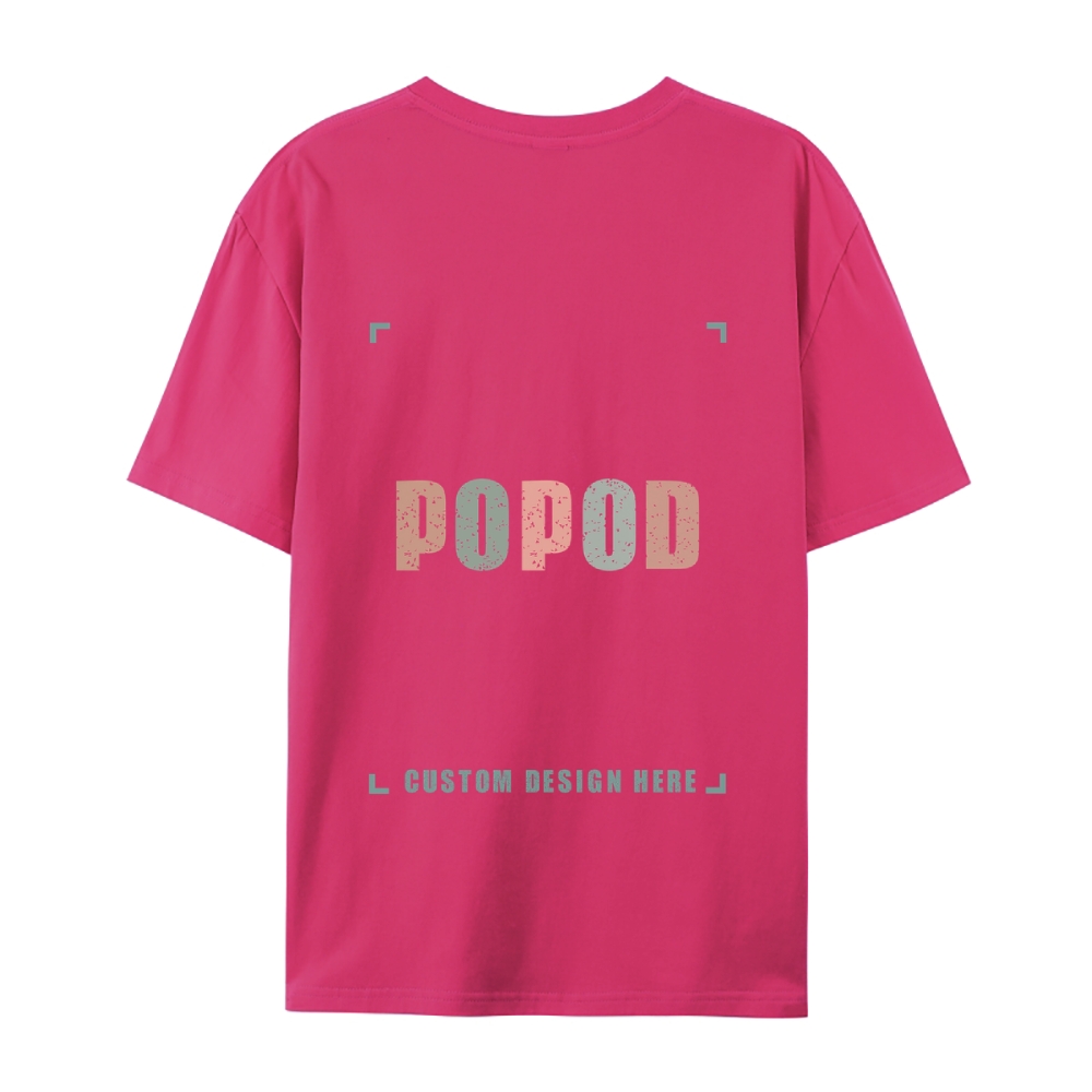 27 Colors Unisex Fit Classic Pure Cotton T-shirt Round Neck Short-sleeved Tee Super Soft Texture | 180g & 27-colour | PP0248