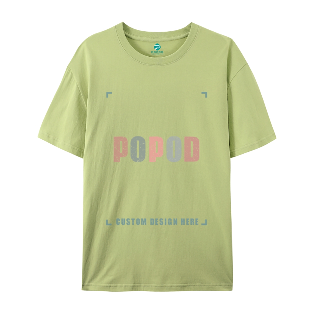 27 Colors Unisex Fit Classic Pure Cotton T-shirt Round Neck Short-slee