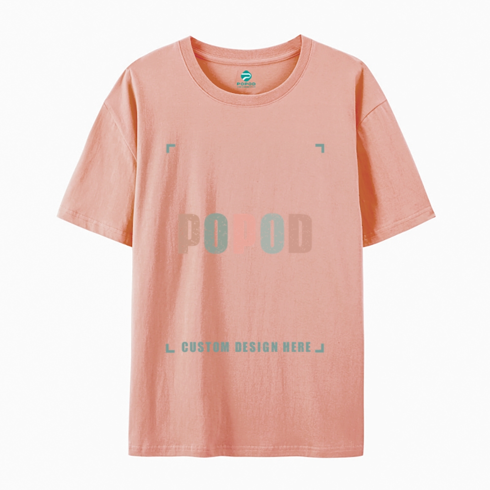 27 Colors Unisex Fit Classic Pure Cotton T-shirt Round Neck Short-slee