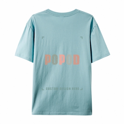 27 Colors Unisex Fit Classic Pure Cotton T-shirt Round Neck Short-sleeved Tee Super Soft Texture | 180g & 27-colour | PP0248