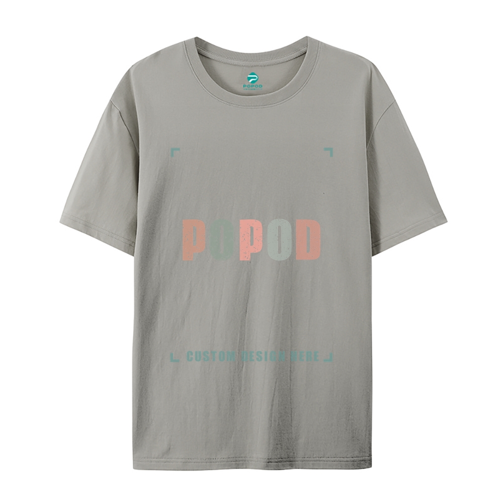 27 Colors Unisex Fit Classic Pure Cotton T-shirt Round Neck Short-slee