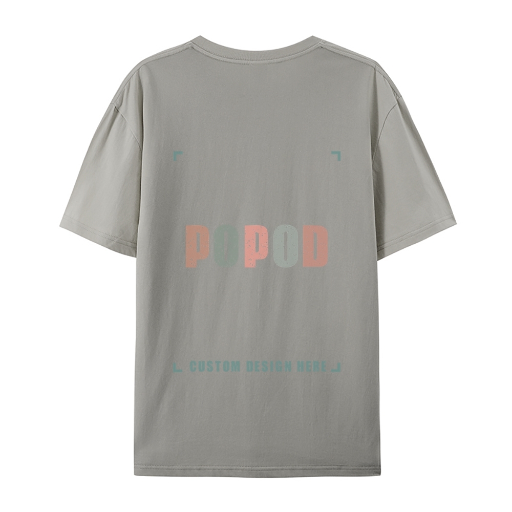 27 Colors Unisex Fit Classic Pure Cotton T-shirt Round Neck Short-sleeved Tee Super Soft Texture | 180g & 27-colour | PP0248