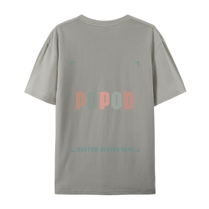 27 Colors Unisex Fit Classic Pure Cotton T-shirt Round Neck Short-sleeved Tee Super Soft Texture | 180g & 27-colour | PP0248
