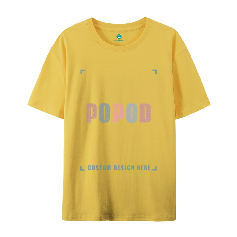 27 Colors Unisex Fit Classic Pure Cotton T-shirt Round Neck Short-slee