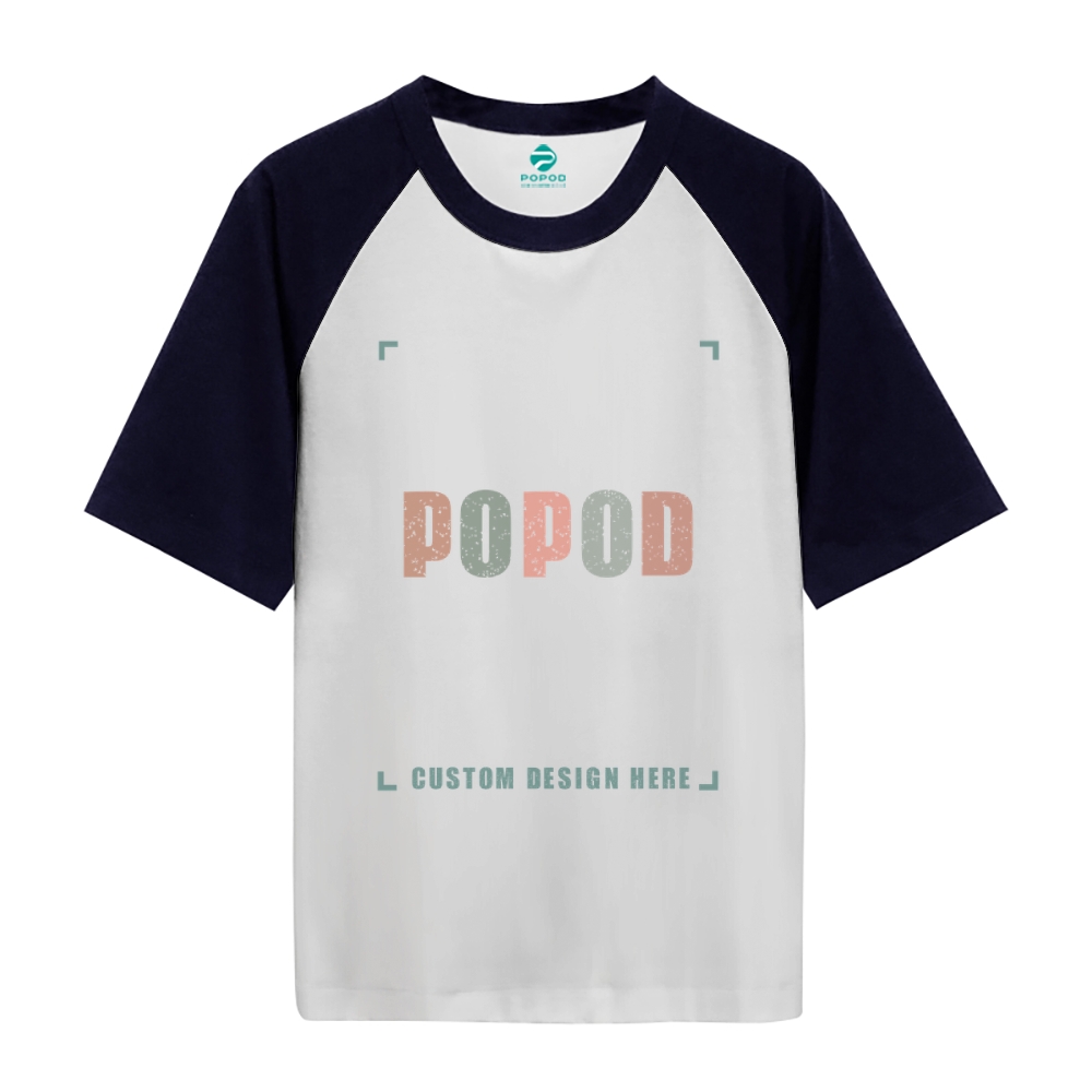 5 Colors Unisex Fit Classic Retro Style T-shirt Pure Cotton Round Neck