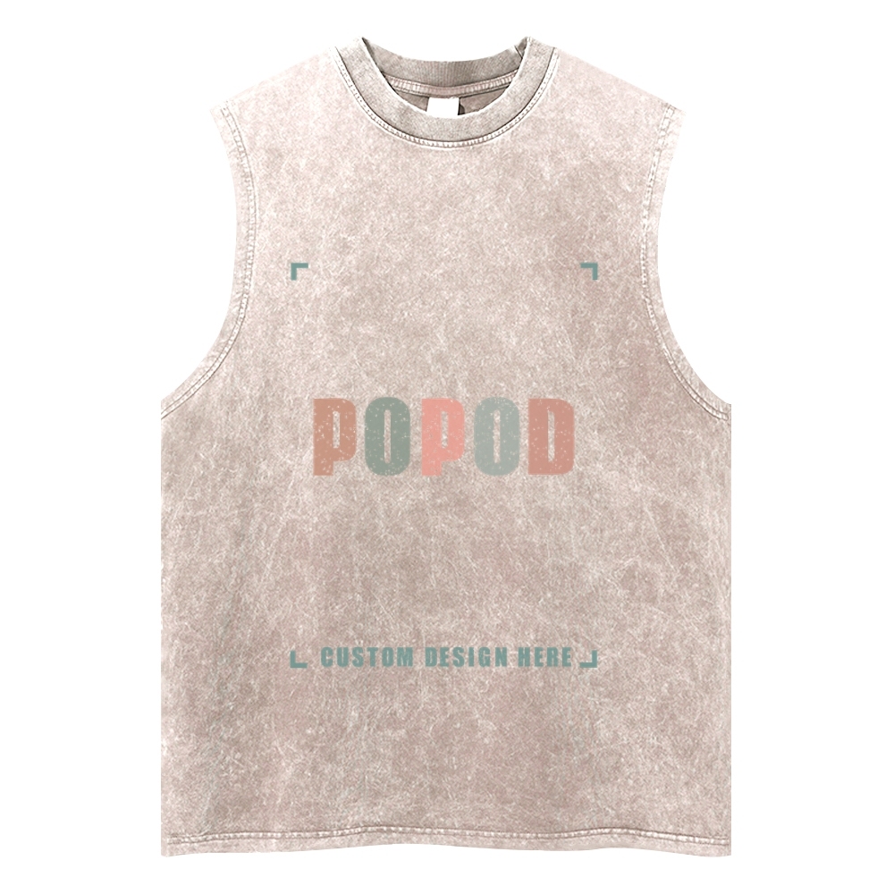 5 Colors Unisex Fit Classic Washed Vests Super Soft Texture | 250g & 5