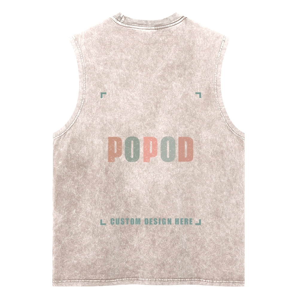 5 Colors Unisex Fit Classic Washed Vests Super Soft Texture | 250g & 5-colour | PP3765