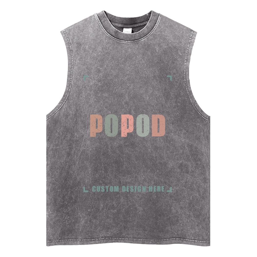 5 Colors Unisex Fit Classic Washed Vests Super Soft Texture | 250g & 5-colour | PP3765