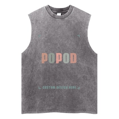 5 Colors Unisex Fit Classic Washed Vests Super Soft Texture | 250g & 5-colour | PP3765