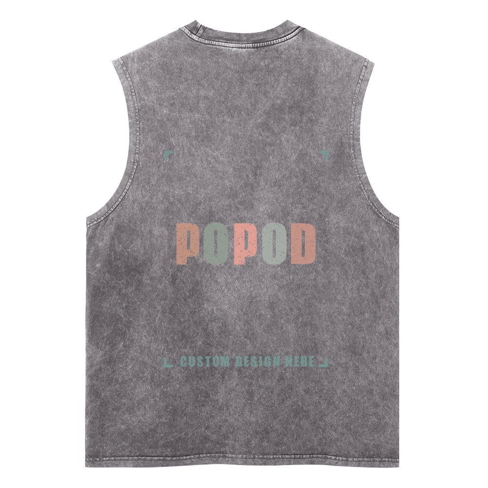 5 Colors Unisex Fit Classic Washed Vests Super Soft Texture | 250g & 5-colour | PP3765