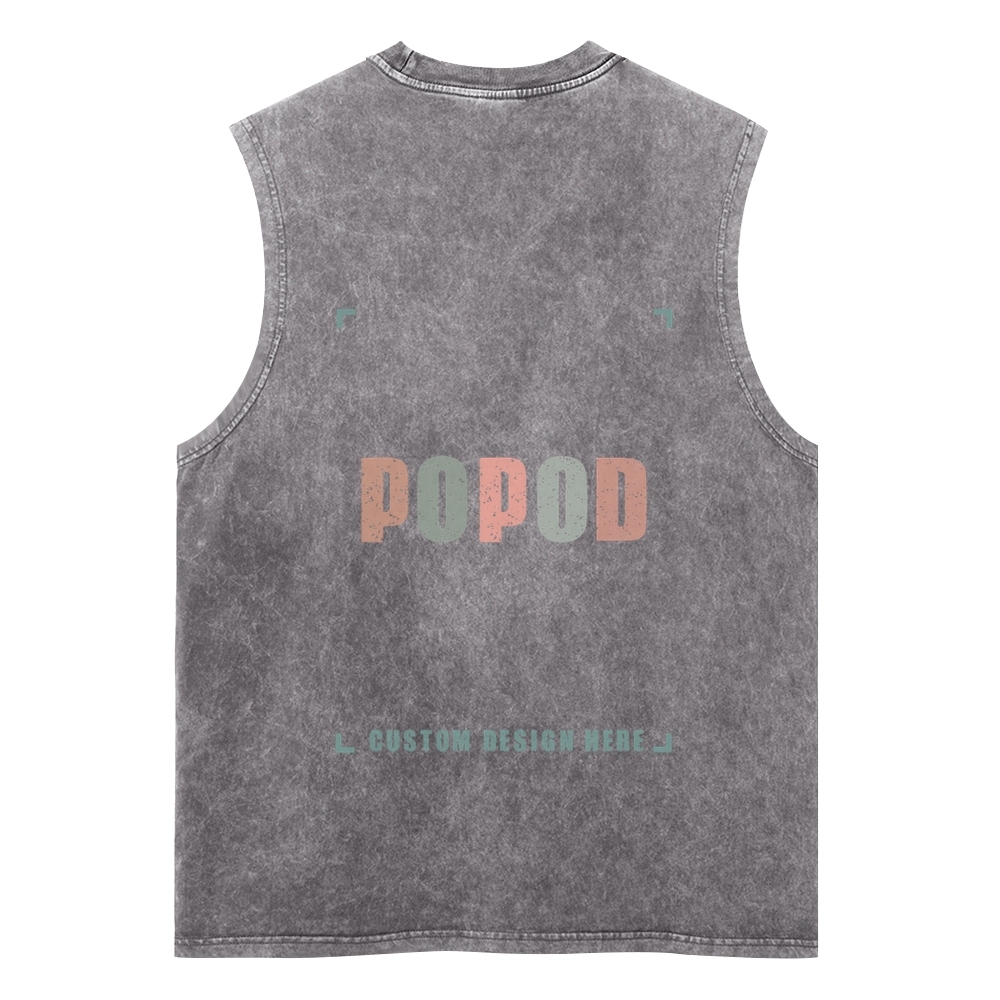 5 Colors Unisex Fit Classic Washed Vests Super Soft Texture | 250g & 5-colour | PP3765