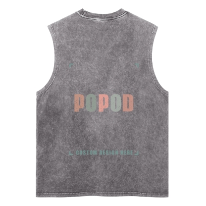 5 Colors Unisex Fit Classic Washed Vests Super Soft Texture | 250g & 5-colour | PP3765