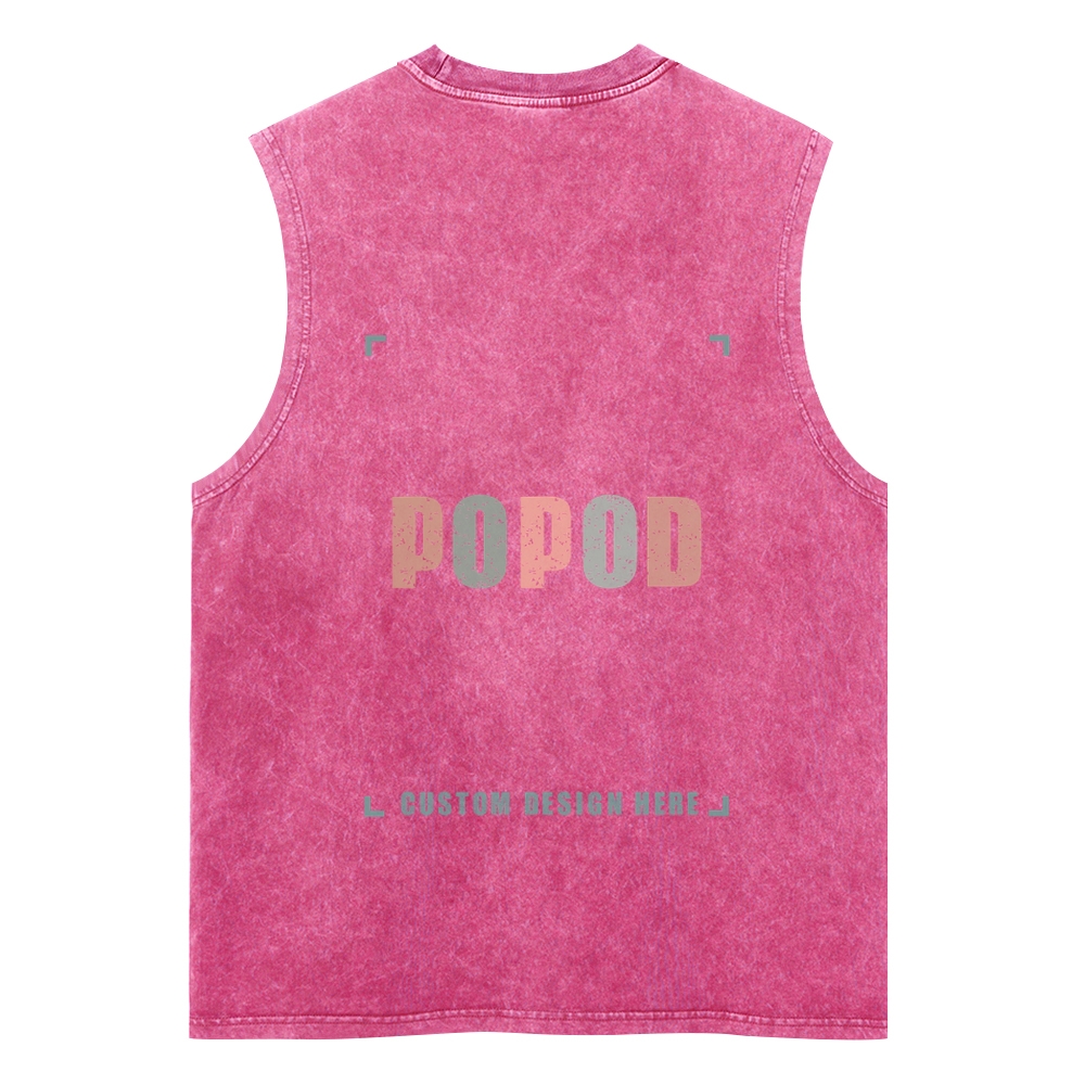 5 Colors Unisex Fit Classic Washed Vests Super Soft Texture | 250g & 5-colour | PP3765