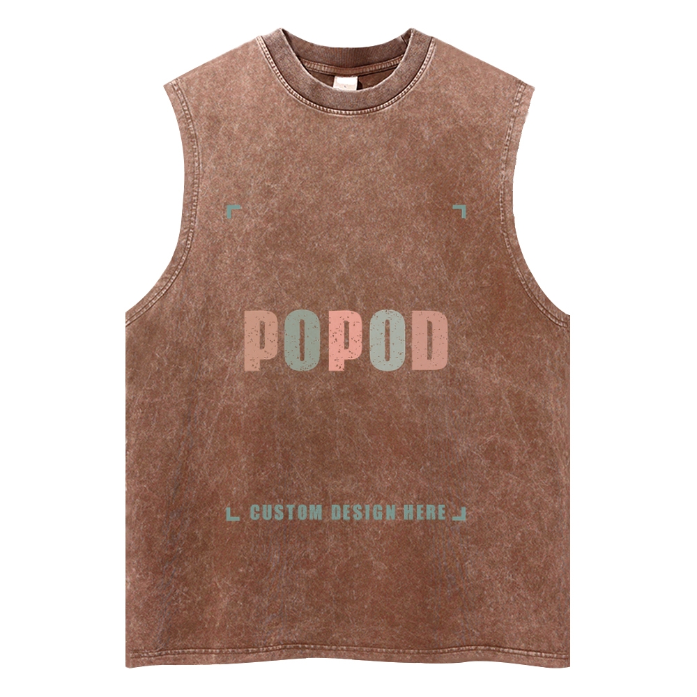 5 Colors Unisex Fit Classic Washed Vests Super Soft Texture | 250g & 5