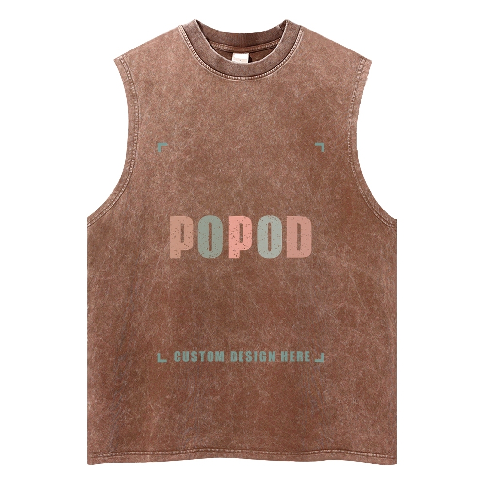 5 Colors Unisex Fit Classic Washed Vests Super Soft Texture | 250g & 5-colour | PP3765