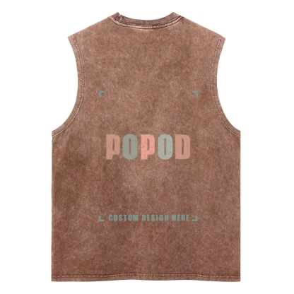 5 Colors Unisex Fit Classic Washed Vests Super Soft Texture | 250g & 5-colour | PP3765