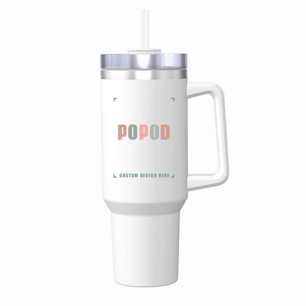 7 Colors 40oz Travel Tumbler With Lid And Handle Stainless Steel Water Bottle | PP4711