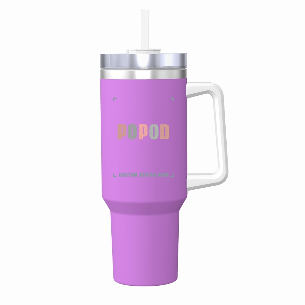 7 Colors 40oz Travel Tumbler With Lid And Handle Stainless Steel Water Bottle | PP4711