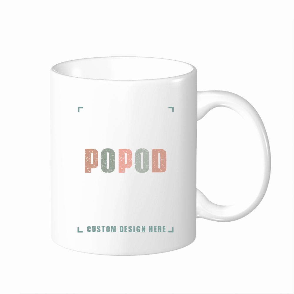 11oz Coffee Mug With Handle Ceramic Cup | PP4742