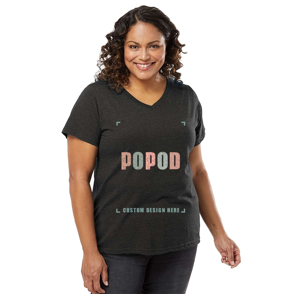 6 Colors Women's Slim Fit Cotton V-Neck Tee PP1074