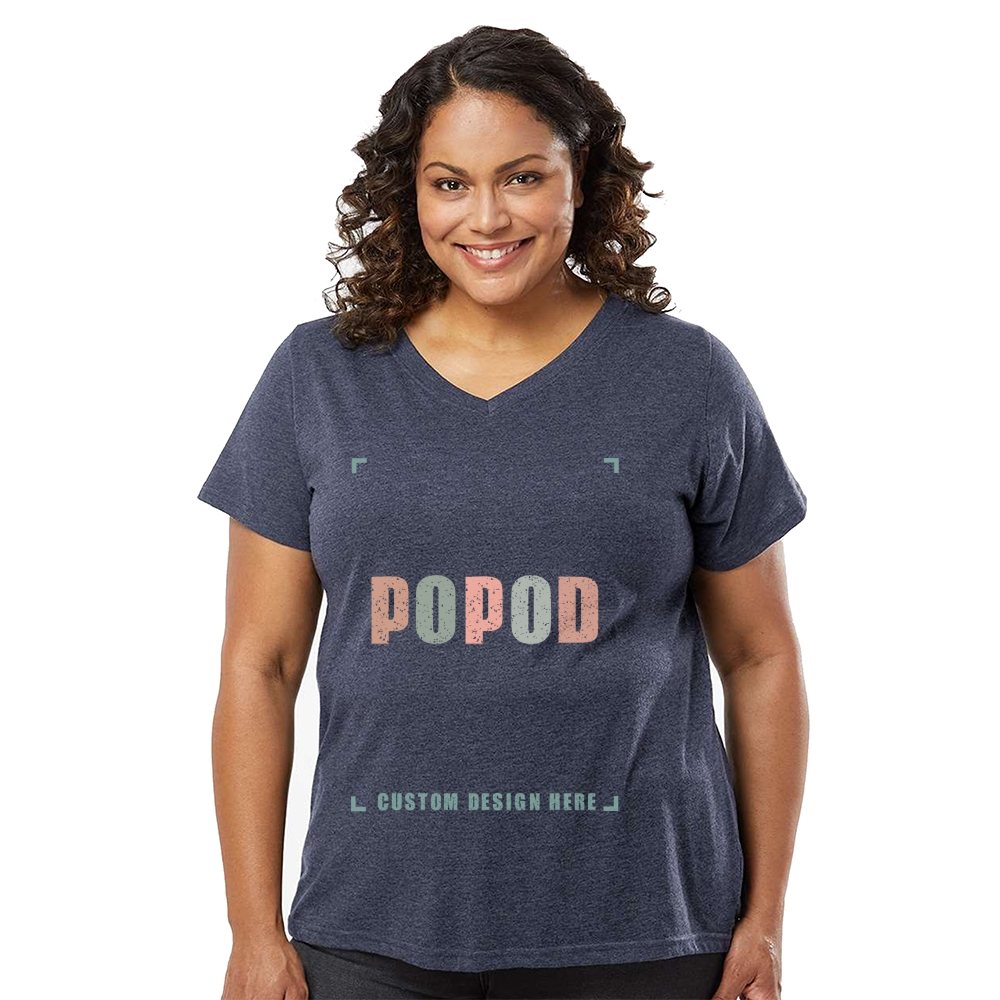 6 Colors Women's Slim Fit Cotton V-Neck Tee PP1074