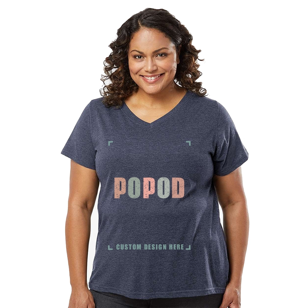 6 Colors Women's Slim Fit Cotton V-Neck Tee PP1074