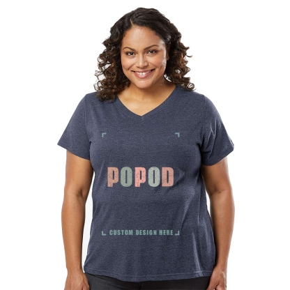 6 Colors Women's Slim Fit Cotton V-Neck Tee PP1074