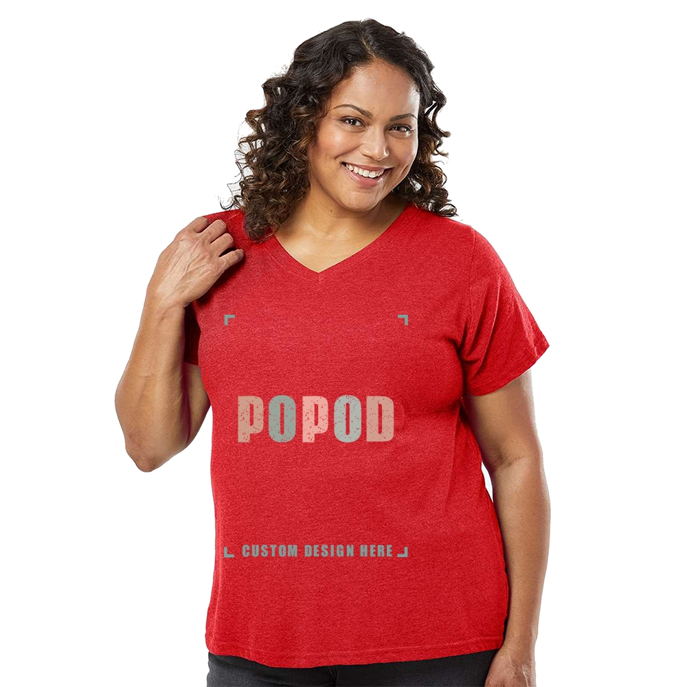 6 Colors Women's Slim Fit Cotton V-Neck Tee PP1074