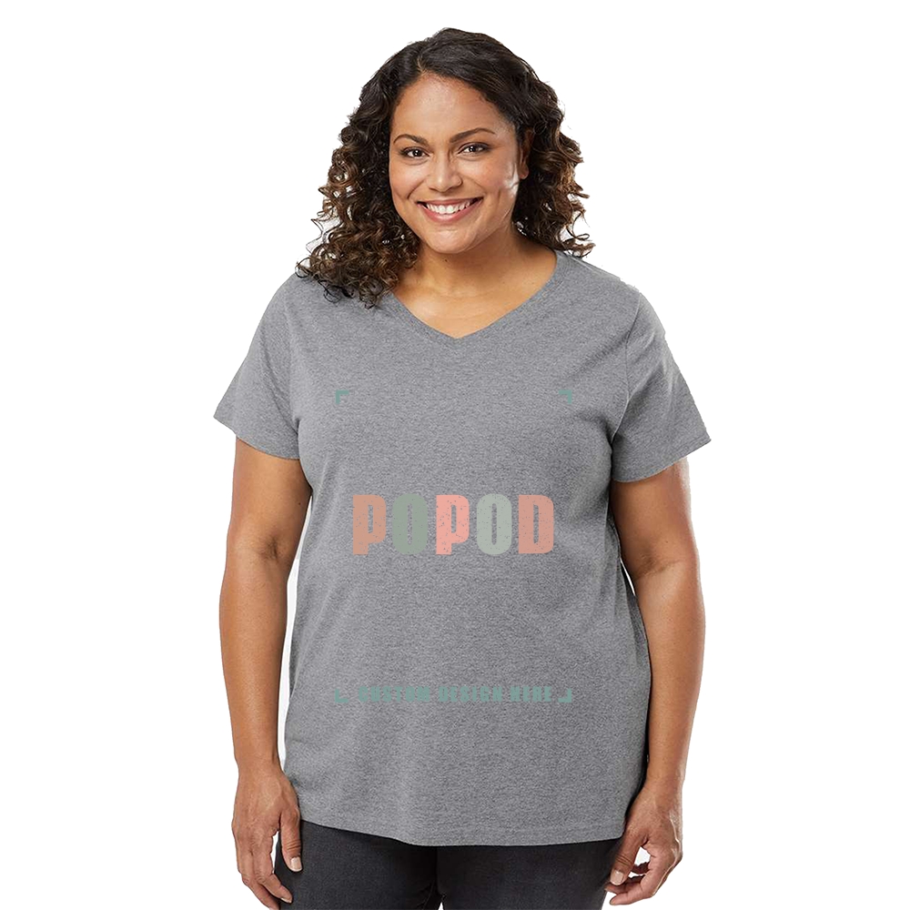 6 Colors Women's Slim Fit Cotton V-Neck Tee PP1074