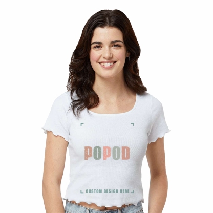 9 Colors Women's ribbed short sleeves PP1698