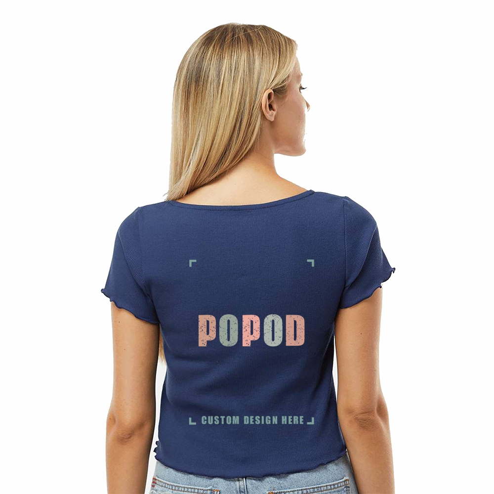 9 Colors Women's ribbed short sleeves PP1698