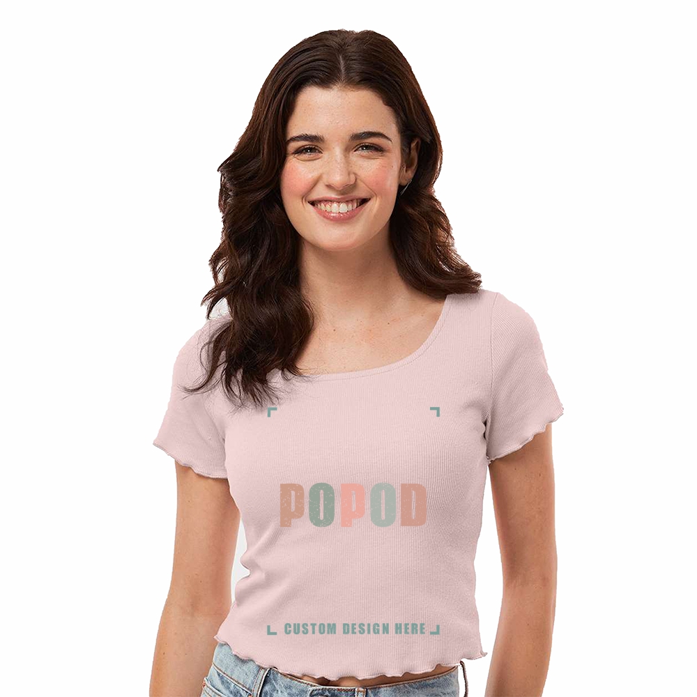 9 Colors Women's ribbed short sleeves PP1698