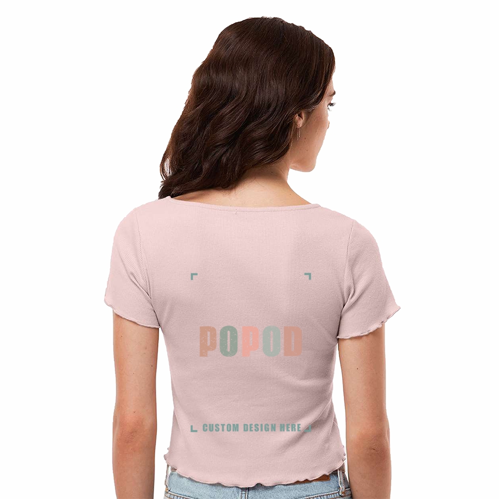 9 Colors Women's ribbed short sleeves PP1698