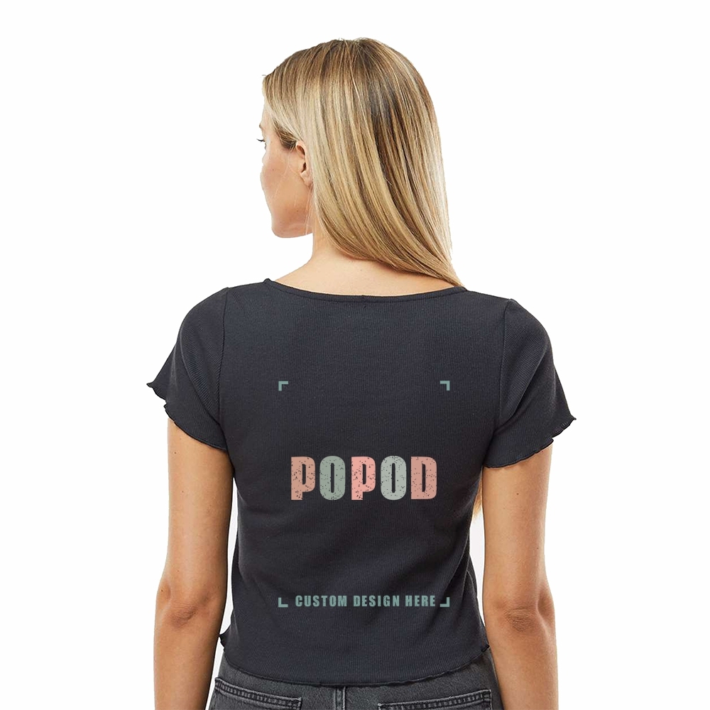 9 Colors Women's ribbed short sleeves PP1698