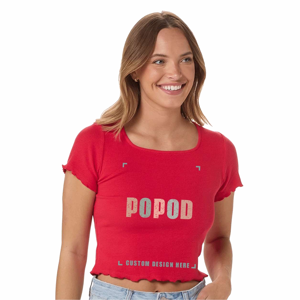 9 Colors Women's ribbed short sleeves PP1698