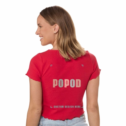 9 Colors Women's ribbed short sleeves PP1698